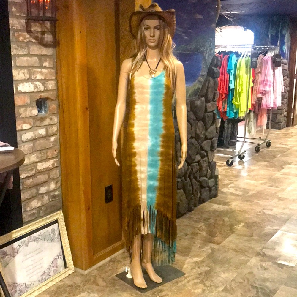 NWT T-Party Western Fringe Dress